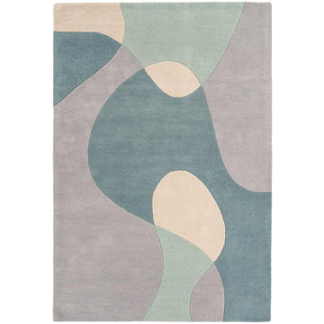 Matrix MAX56 Arc Modern Geometric Hand-Woven High-Density Soft Textured Shimmer Wool & Viscose Blend Sky/Multi Rug-Asiatic Carpets-Rug Love - The Most Loved Rug Store